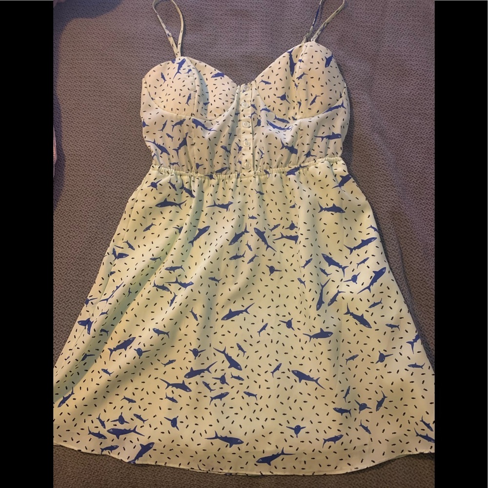 size small BCBGeneration shark print dress